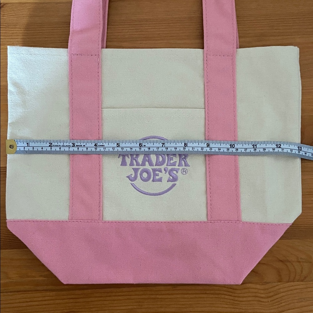 Trader Joe’s Mini Pastel Canvas Tote Bag - Picture 6 of 7